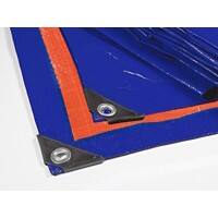 Casa Pura Abdeckplane High Density Polyethylen-Gewebe Blau, Orange 8000 x 12000 mm