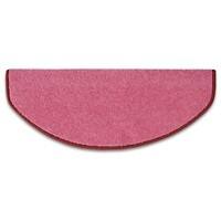 Floordirekt Step Stufenmatte Dynasty Velours Polypropylen, Filz Pink 650 x 235 mm Halbrund