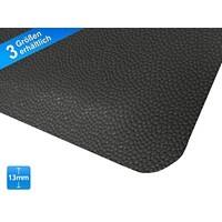 etm Anti-Ermüdungsmatte Heavy-Duty Soft-Tritt PVC, Vinyl Schwarz 900 x 3050 mm