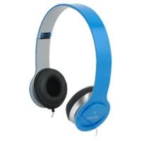 Logilink HS0031 Kopfhörer Verkabelt Kopfbügel Blau mit Mikrofon