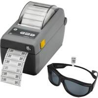 Zebra Etikettendrucker Zd41022-D0Ee00Ez Grau Tragbar