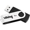 Viking USB-Stick USB 2.0 16 GB Silber, Schwarz