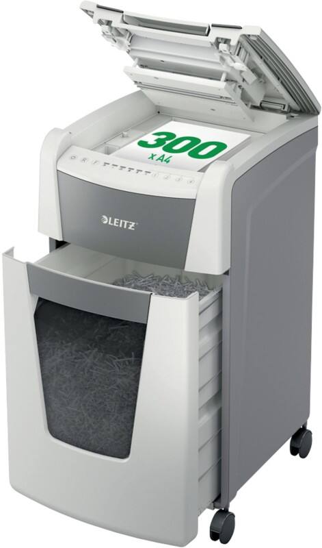 Leitz Automatische Zufuhr IQ Autofeed Aktenvernichter 330 Blatt Mikroschnitt Sicherheitsstufe P-5 60 L Office 300 P5