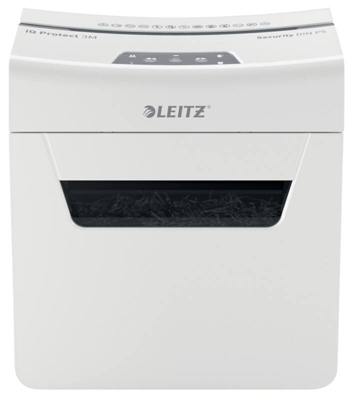 Leitz IQ Protect 3M Premium Aktenvernichter Mikroschnitt Sicherheitsstufe P-5 3 Blatt