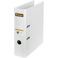 Bene No.1 Power Ordner A4 80 mm Weiß 2 Ringe 301400 Pappkarton Hochformat