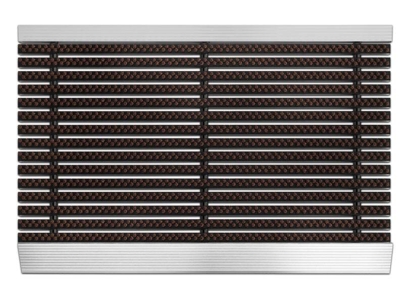 Fußmatte Professional Line Profi Brush Braun Aluminium, Nylon 500 x 800 mm