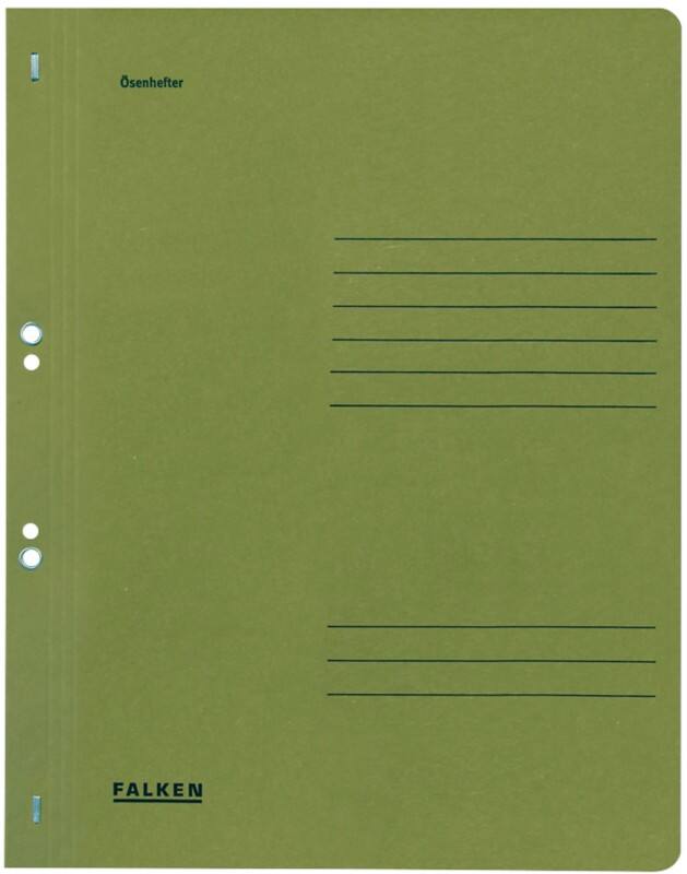 Falken Ösenhefter 80000490001F A4 Manila 24 (B) x 32 (H) cm Grün