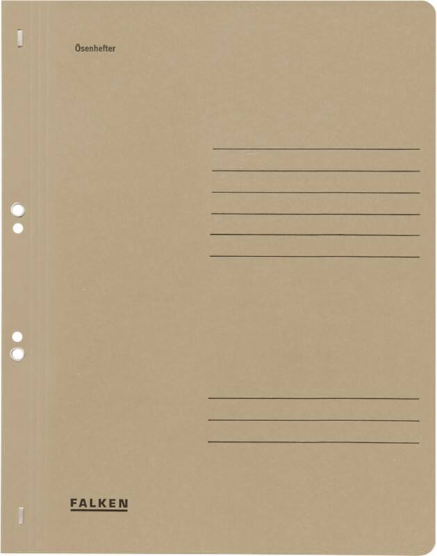 Falken Ösenhefter 80003916001F A4 Manila 24 (B) x 32 (H) cm Grau