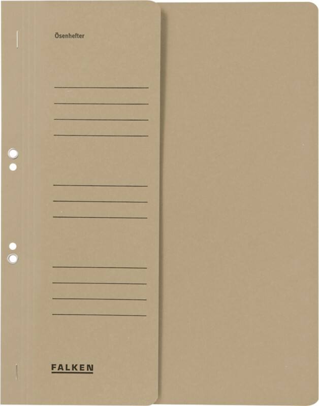 Falken Ösenhefter 80000508001F A4 Manila 24 (B) x 32 (H) cm Grau