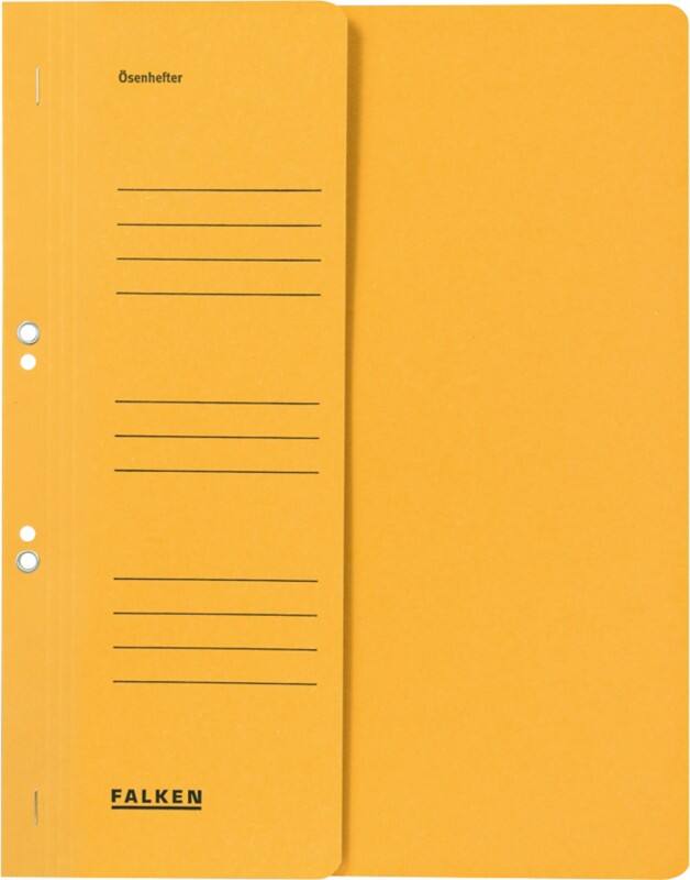 Falken Ösenhefter 80003825001F A4 Manila 24 (B) x 32 (H) cm Gelb