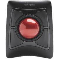 Kensington Expert Dual Kabellose Ergonomische Trackball-Maus K72359WW Optisch Scroll Ring Für Rechts- und Linkshänder Bluetooth/USB-A Nano Receiver Schwarz