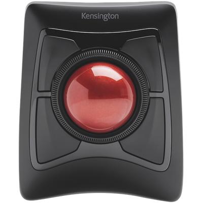 Kensington Expert Dual Kabellose Ergonomische Trackball-Maus K72359WW Optisch Scroll Ring Für Rechts- und Linkshänder Bluetooth/USB-A Nano Receiver Schwarz