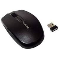 LogiLink Kabellose Optisch USB Mini Maus Schwarz