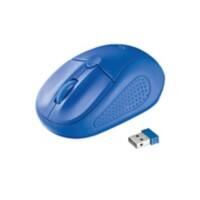 Trust Prino 20786 Kabellose Optische USB Maus Beidhändig Blau