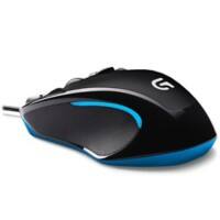 Logitech G300s Optische USB Kabelgebundene Maus für Rechtshänder 2.1 m Kabel Schwarz, Blau