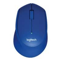 Logitech Kabellose Optische USB Maus für Rechtshänder Blau