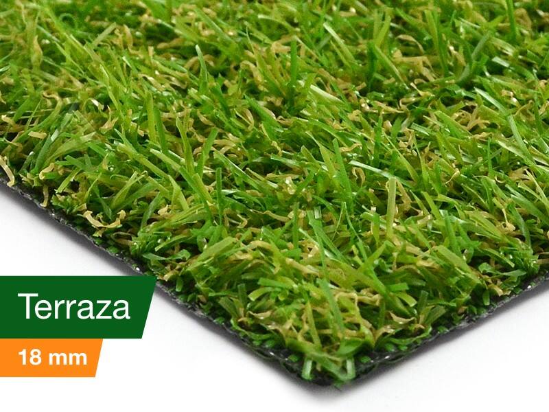 Casa Pura Kunstrasen Terraza Polyethylen, Polypropylen, Latex Grün 1000 x 20000 mm