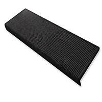 Floordirekt Step Stufenmatte Sylt Sisal Schwarz 235 x 650 mm Rechteckig