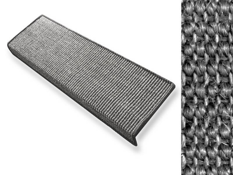 Floordirekt Step Stufenmatte Sylt Sisal Grau 235 x 650 mm Rechteckig