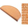 Floordirekt Step Stufenmatte Sylt Sisal Apricot 235 x 650 mm Halbrund