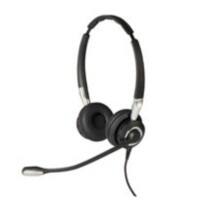 Jabra Biz 2400 II Duo CC USB Headset Verkabelt Kopfbügel Geräuschunterdrückung mit Mikrofon Schwarz, Silber mit Mikrofon
