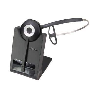 Jabra PRO UC 930 Headset Kabellos Über das Ohr Geräuschunterdrückung mit Mikrofon Schwarz, Silber mit Mikrofon USB