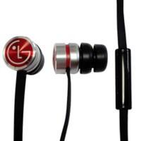 Lg LE411 Kopfhörer Verkabelt Unter dem Ohr Schwarz, Rot, Silber mit Mikrofon