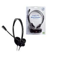 Logilink HS0002 Headset Verkabelt Kopfbügel Schwarz mit Mikrofon