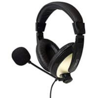 Logilink HS0011 Headset Verkabelt Kopfbügel Schwarz mit Mikrofon