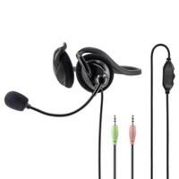 Hama NHS-P100 Headset Verkabelt Über das Ohr Schwarz mit Mikrofon