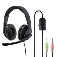 Hama HS-P200 Headset Verkabelt Über das Ohr Schwarz mit Mikrofon