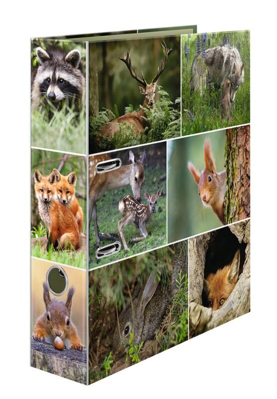 HERMA Motif Ordner Breit A4 70 mm Farbig sortiert 2 Ringe 7202 Pappkarton Glatt Hochformat 10 Stück