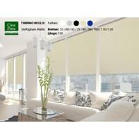 Casa Pura Verdunkelungsrollo Blackout Thermo Polyester Creme 600 x 1500 mm