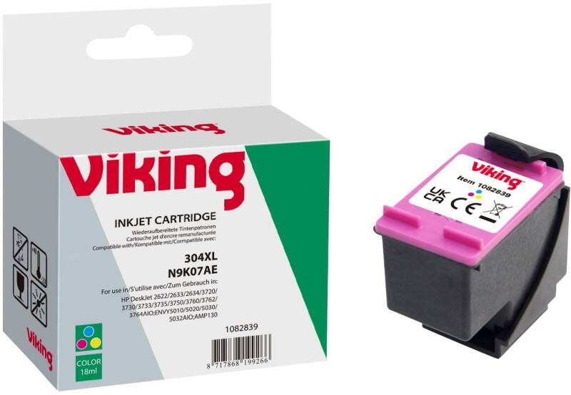 Viking 304XL Kompatibel HP Tintenpatrone N9K07AE Cyan, Magenta, Gelb