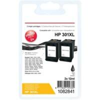 Office Depot Kompatibel HP 301XL Tintenpatrone J454AE Schwarz 2 Stück