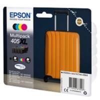 Epson 405XL Original Tintenpatrone C13T05H640 Schwarz, Cyan, Magenta, Gelb 4 Stück Multipack
