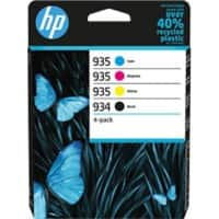 HP 934/5 Original Tintenpatrone 6ZC72AE Schwarz, Cyan, Magenta, Gelb Multipack 4 Stück