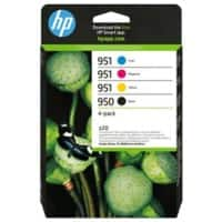 HP 950/1 Original Tintenpatrone 6ZC65AE Schwarz, Cyan, Magenta, Gelb Pack 4 Stück