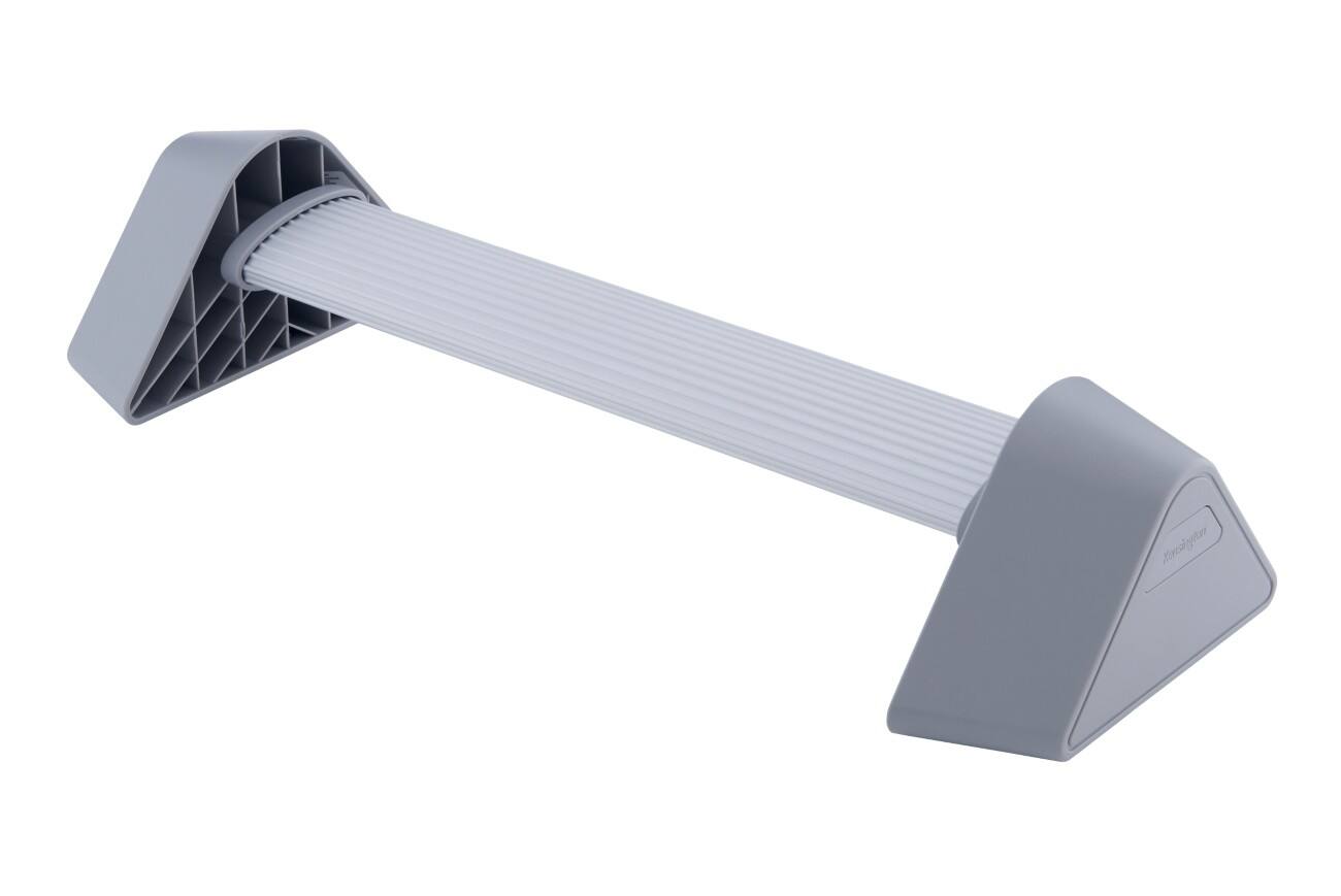 Kensington Fußstütze Grau Aluminium 136 kg