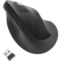 Kensington Pro Fit Kabellose Ergonomische Vertikale Maus K75501EU Optisch Für Rechtshänder USB-A Nano Receiver Schwarz