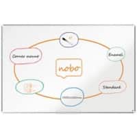 Nobo Premium Plus Whiteboard 1915149 Wandmontiert Magnetisch Emaille 180 x 120 cm