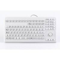 InduKey Tastatur InduProof Advanced TKG-104-MB-IP68-GREY KG17203 Grau QWERTZ