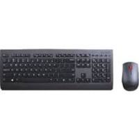 Lenovo Tastatur-Maus-Set Professional 4X30H56809 Kabellos Schwarz QWERTZ (DE)