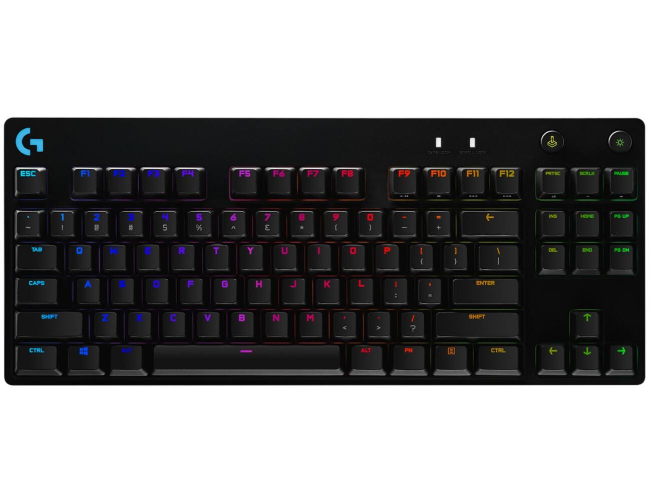 LOGITECH Tastatur G Pro QWERTY US layout Schwarz Kabelgebunden 920-009392