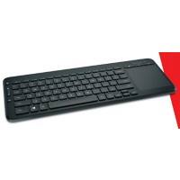 Microsoft Tastatur All-in-One Media N9Z-00008 Kabellos Schwarz QWERTZ (DE)