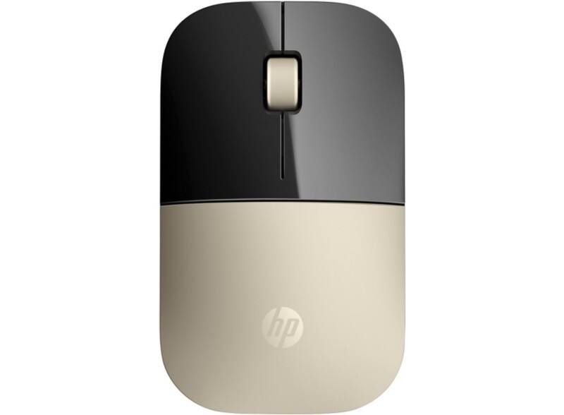 HP Z3700 Kabellose Optische USB Maus Beidhändig Gold, Schwarz