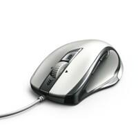 Hama Torino Optische USB Kabelgebundene Maus 1.8 m Kabel Silber