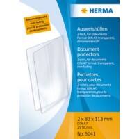 HERMA Ausweishüllen Transparent PP (Polypropylen) 11,3 x 8 cm 25 Stück