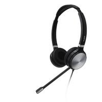Yealink UH36 Dual Headset Verkabelt Kopfbügel Geräuschunterdrückung mit Mikrofon Schwarz, Silber mit Mikrofon USB
