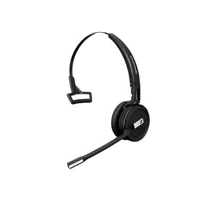 Sennheiser SDW 10 HS DECT-Headset Kabellos Kopfbügel Geräuschunterdrückung mit Mikrofon Schwarz mit Mikrofon USB